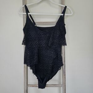 ⭐️40% Off⭐️ Jones New York Lace Ruffle One Piece Swimsuit